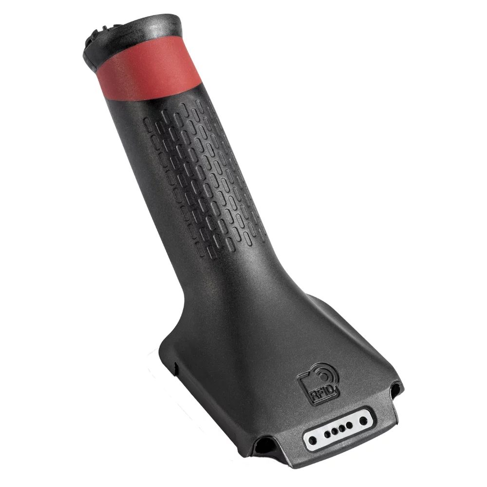 manche gris rouge precis plastic injection Poignée bi-matière noire et rouge obtenue en un seul cycle d'injection